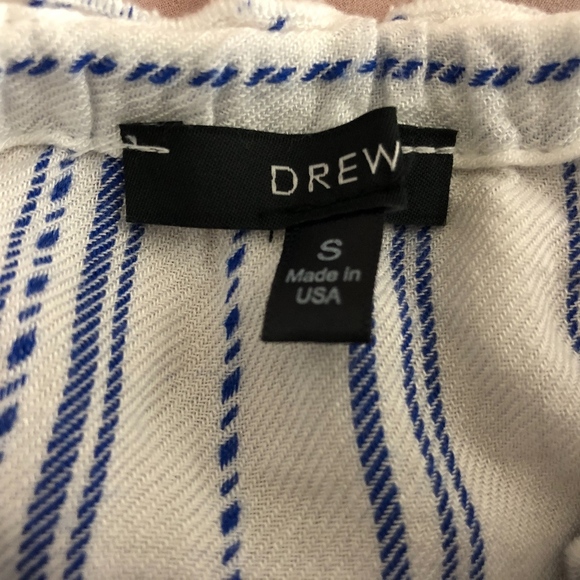 Anthropologie Drew Blue and White Striped Top S - Picture 5 of 6